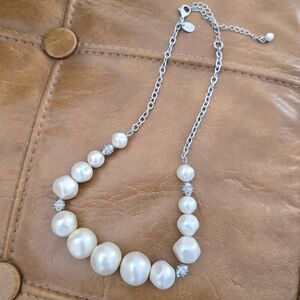 Lia Sophia Symphony Large Faux Pearl Necklace